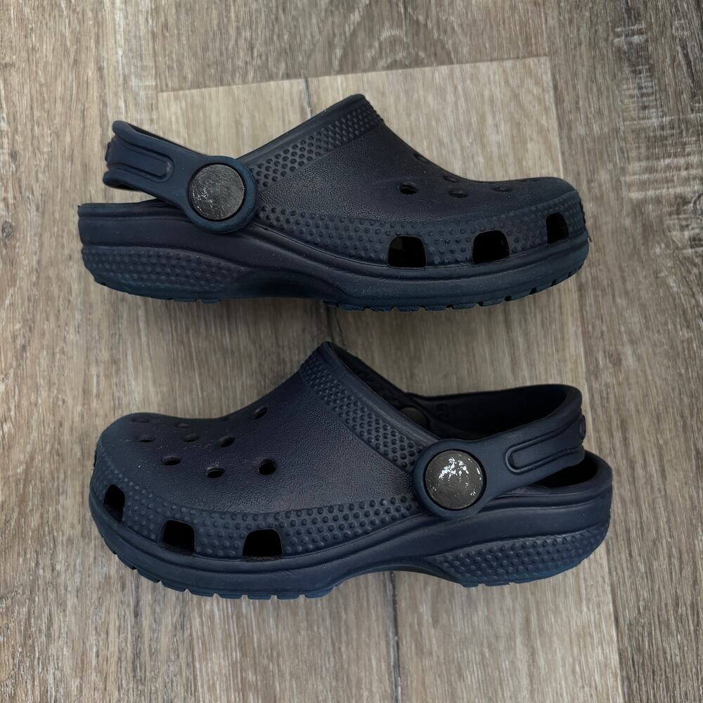 Crocs Toddler Boy Classic Clogs Navy Blue - Size: 8 - Picture 3 of 6